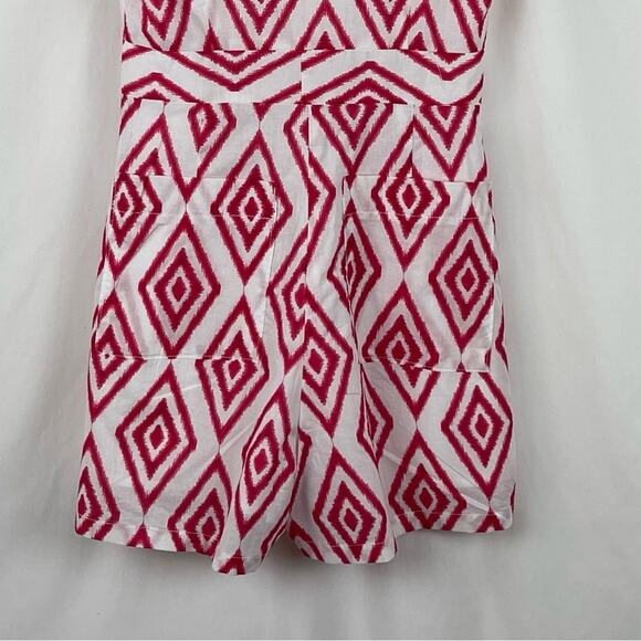 Willa Story Reddish Pink Feminine Coastal Grandma Layla Romper NWT Size XS - Picture 8 of 16